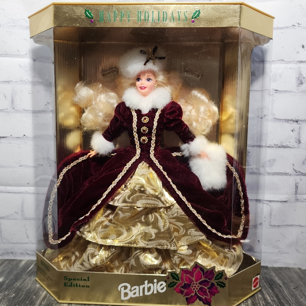Vintage Happy Holidays Barbie Doll 1996 Special Edition Mattel New in Box 15646